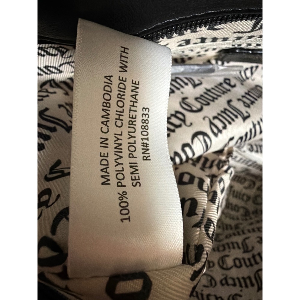 Juicy Couture Day to Date Tote Bag Pink Bloom Black Floral Monogram Shopper NEW - Picture 7 of 10